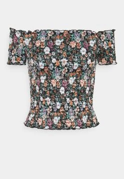 JDYBOA SMOCK - T-shirt Imprimé - Black